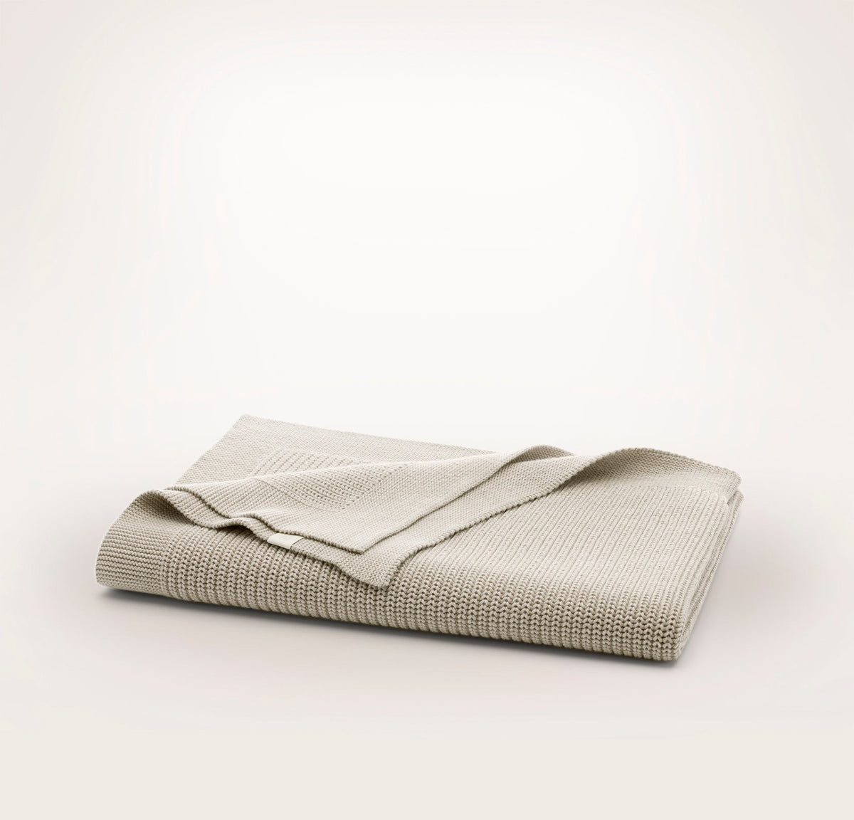 Baby Blankets - Heathered Oatmeal Ribbed Knit