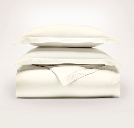 Percale Hemmed Duvet Set
