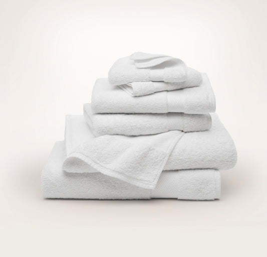 Plush Bath Towel Sets - White