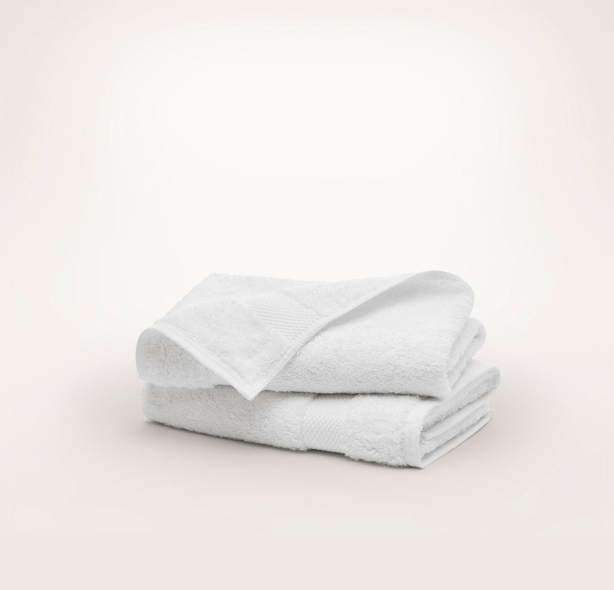 Plush Hand Towels (Pair) - White