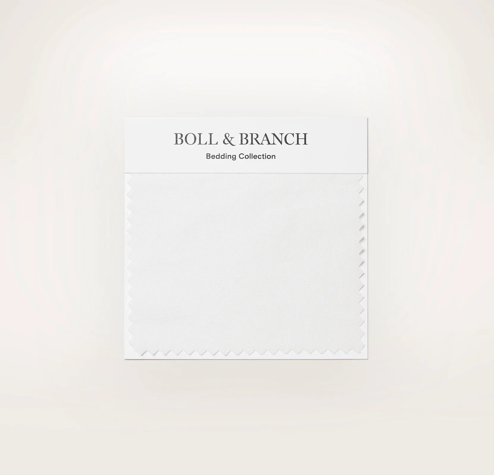 Percale Hemmed Fabric Swatch - White