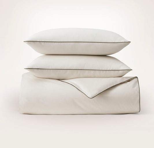Percale Embellished Duvet Set