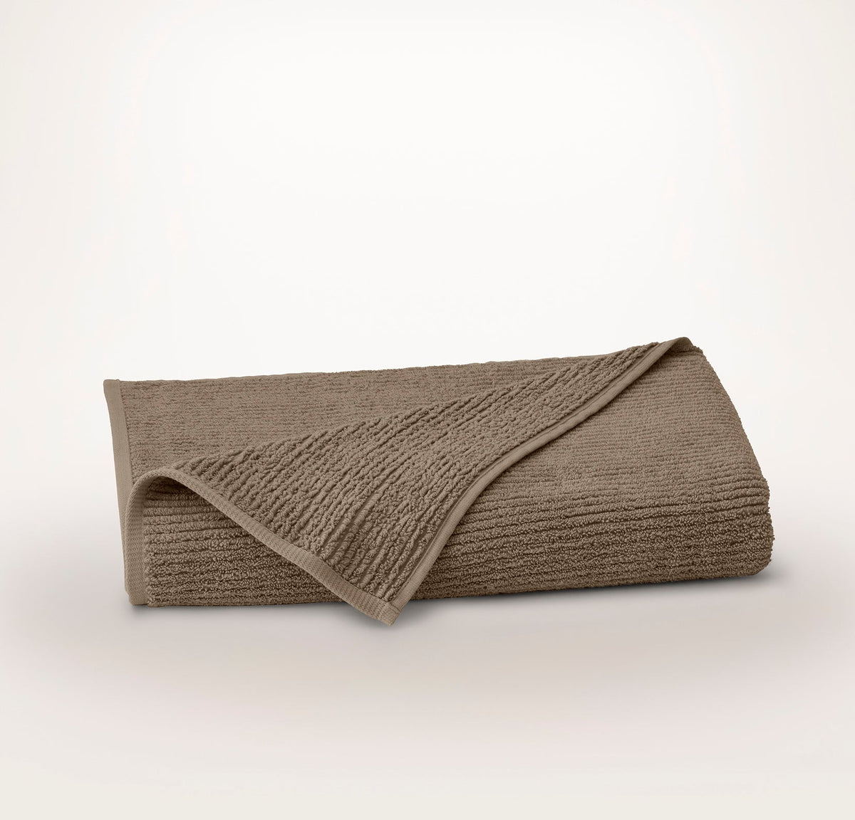 Turkish Ribbed Bath Sheet - Walnut
