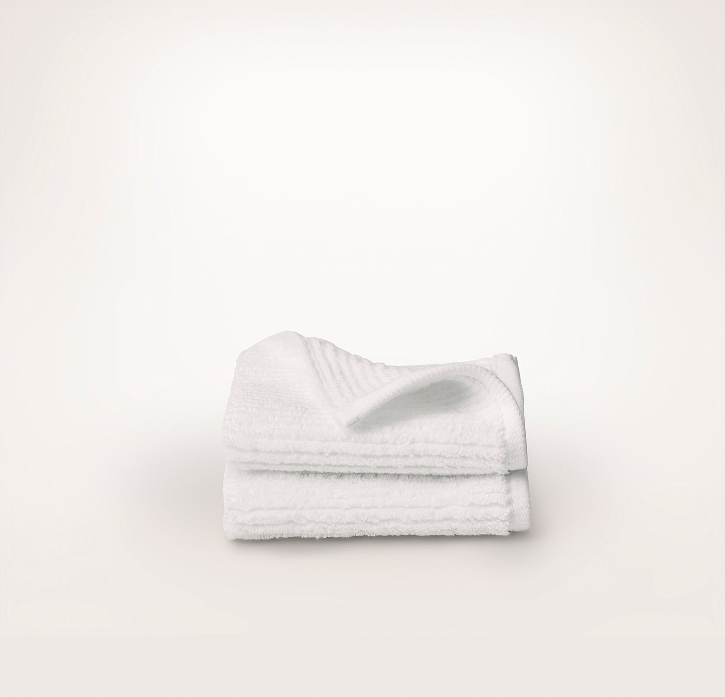 Turkish Ribbed Washcloths (Pair) - White