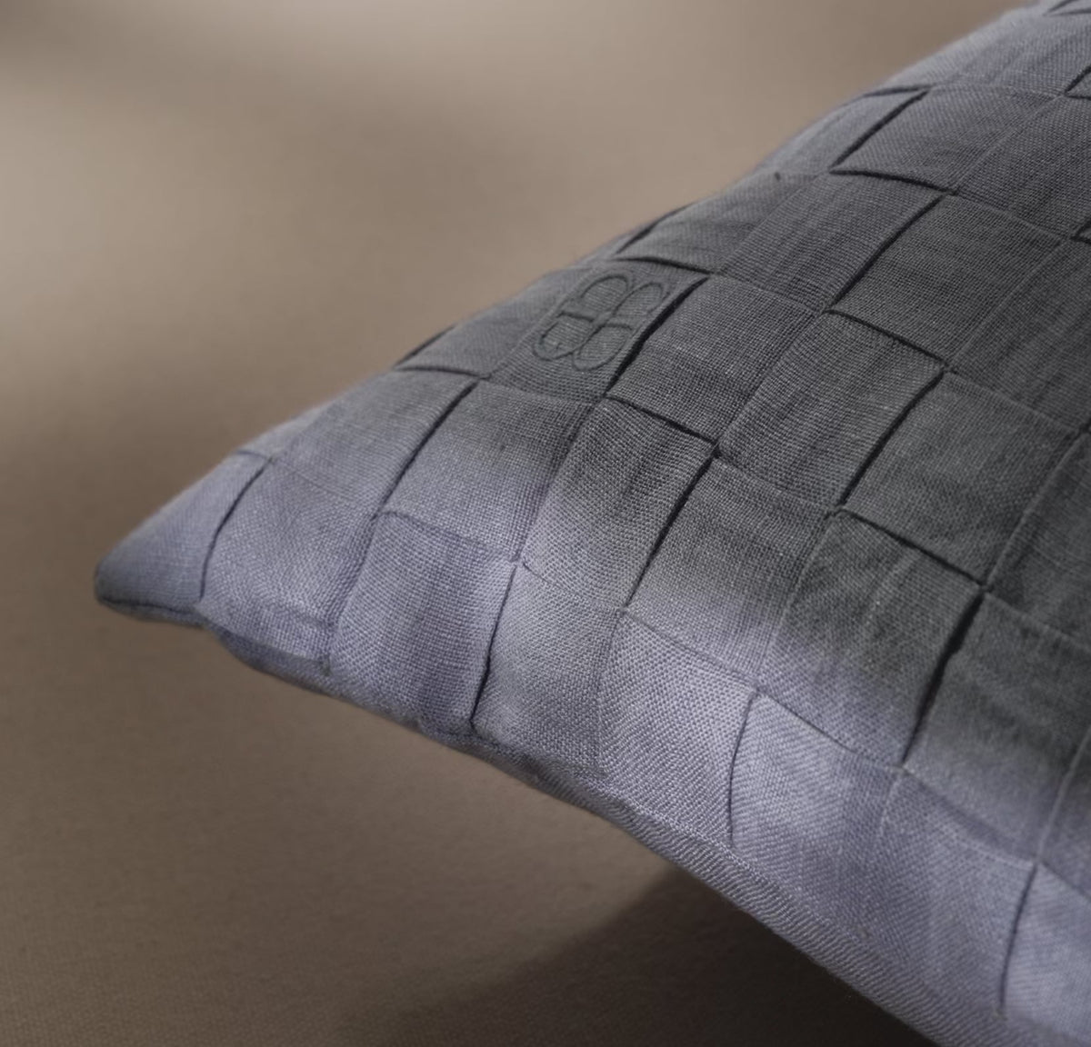 Linen Woven Icon Pillow Cover