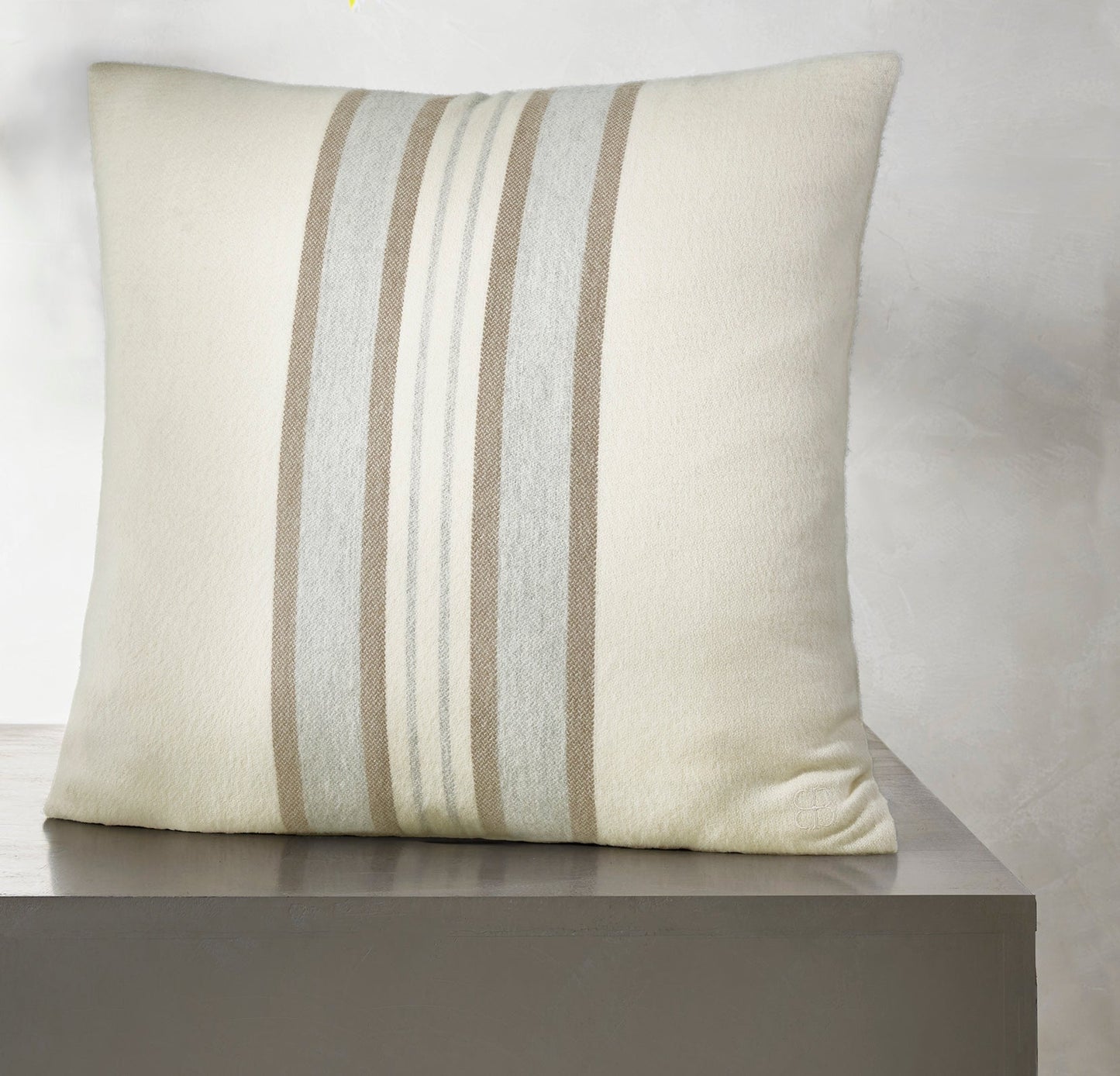 Alpaca Equestrian Stripe Pillow Cover