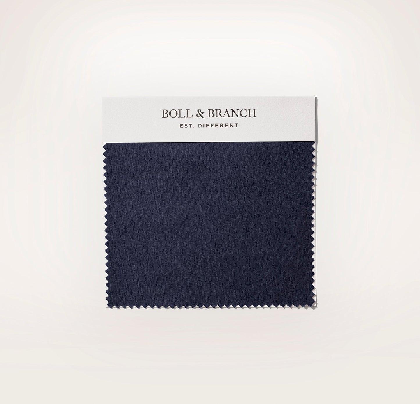 Percale Hemmed Fabric Swatch - Coastal Navy