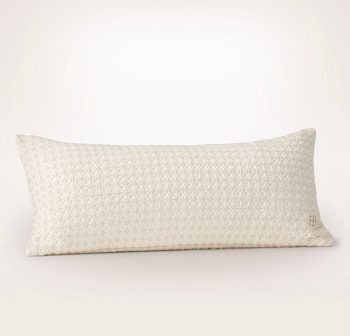 Mosaic Waffle Pillow Cover - Cream/Oak