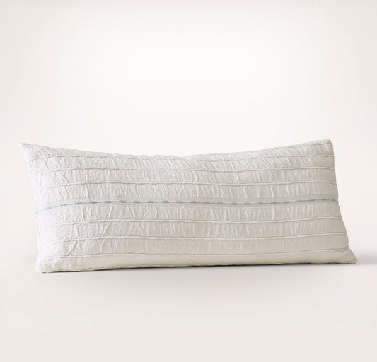 Tideline Pillow Cover - Cream/Hydrangea